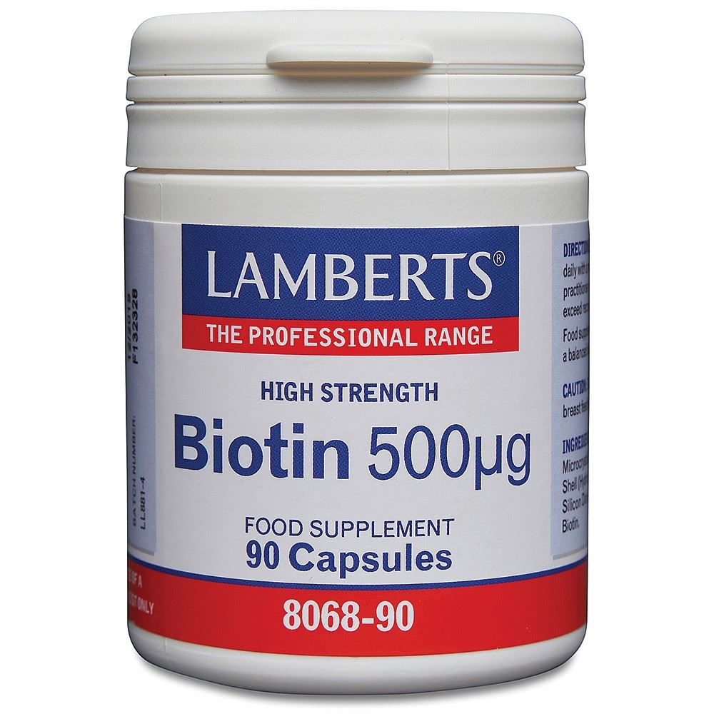 Lamberts High Strength Biotin 500ug 90 capsules