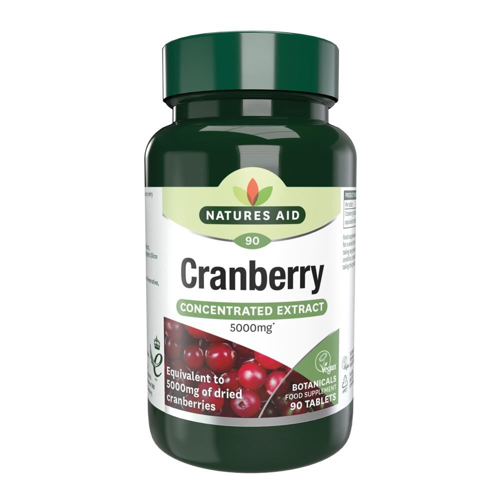 Natures Aid Cranberry 200mg (5000mg equiv) 90 Tabs