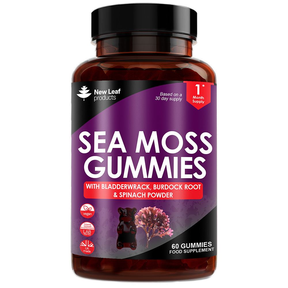 New Leaf Products Sea Moss Gummies Vegan 60 gummies