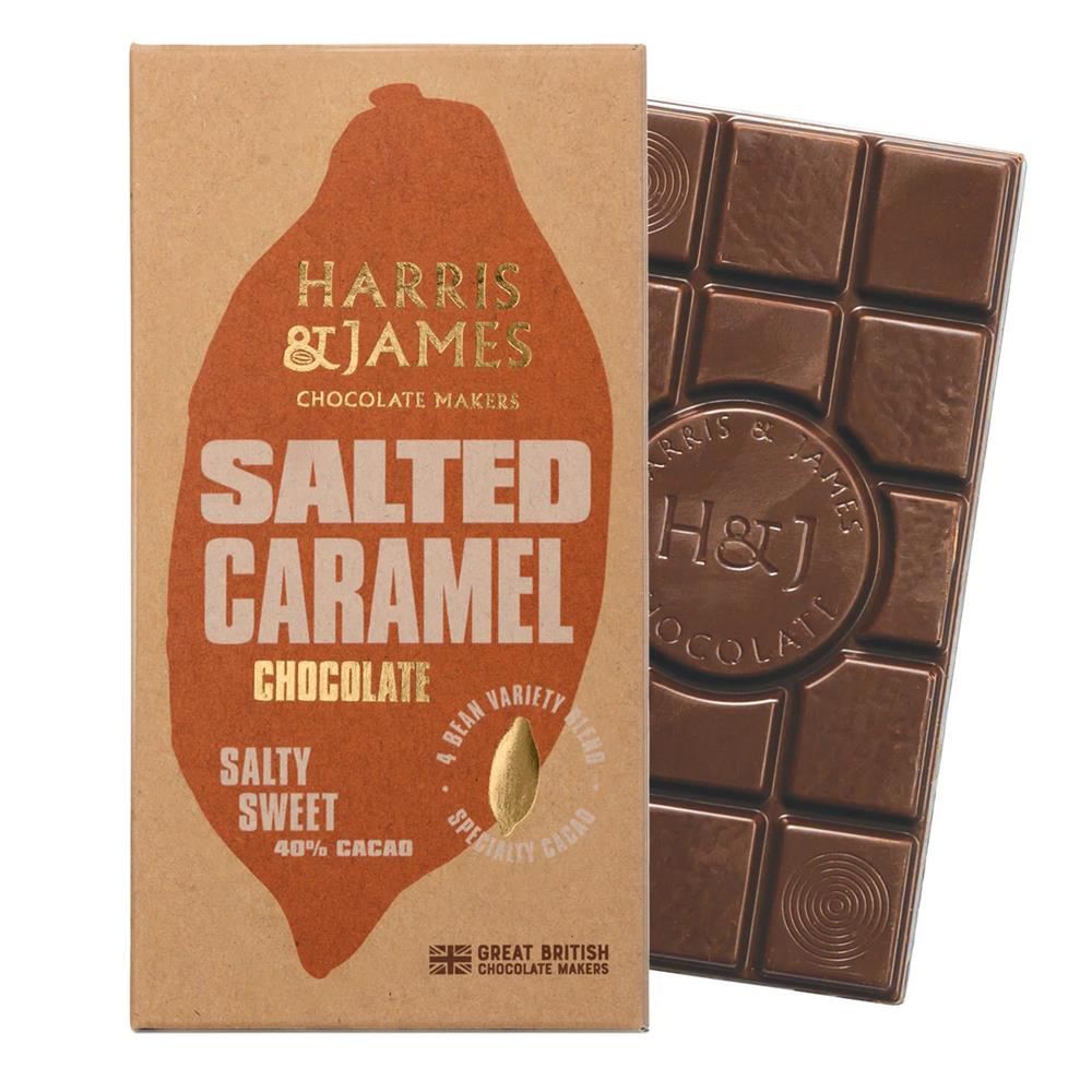 Harris and James Salted Caramel Chocolate Bar 86g