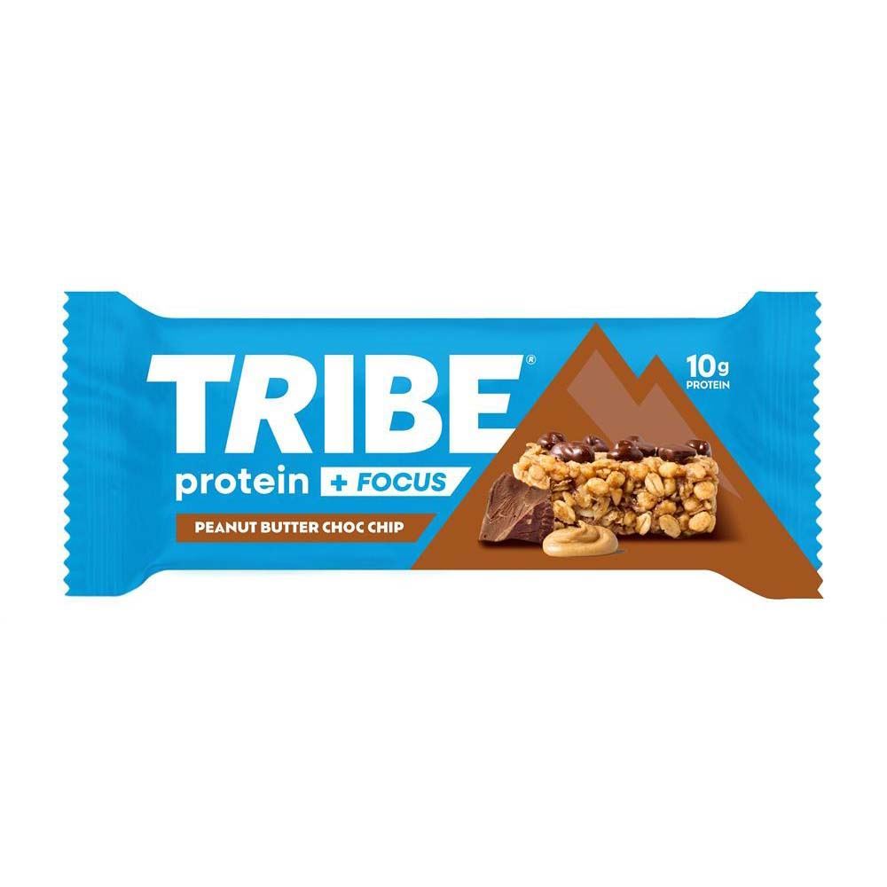 Tribe Peanut Butter Choc Chip Protein + Focus Flapjack 60g - 12 Pack