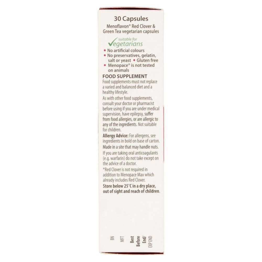 Vitabiotics Menopace Red Clover - 30 Capsules
