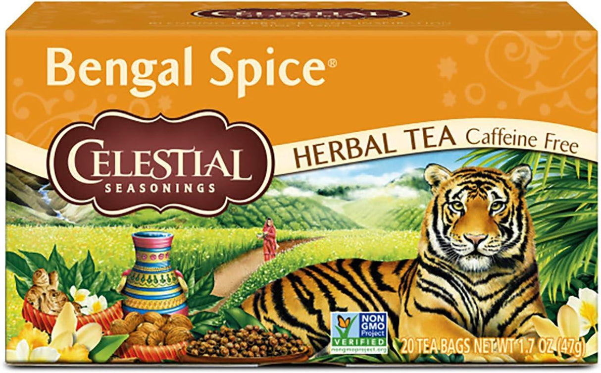 Celestial Seasonings Bengal Spices Tea 20 Bags - 6 Pack