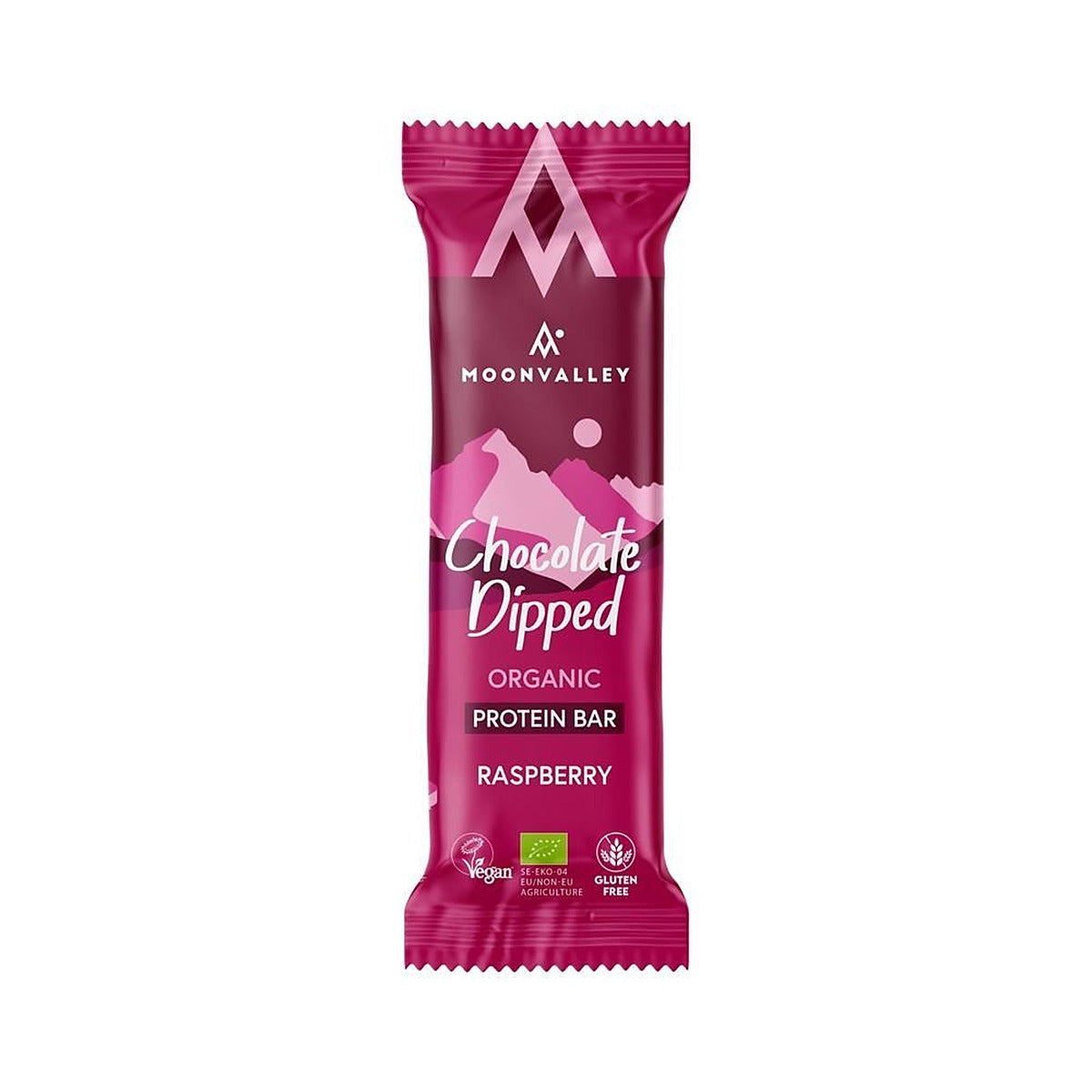 Moonvalley Organic Gluten-free Protein Bar Chocolate-Dipped 50g - 12 Pack