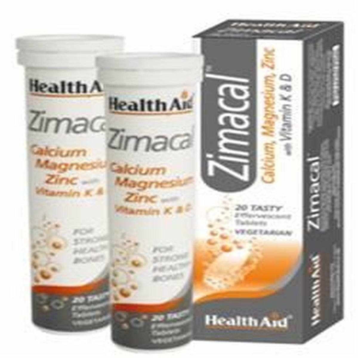 HealthAid Zimacal (CalciumMagnesium ZincVitDVitK) 20 Tablets
