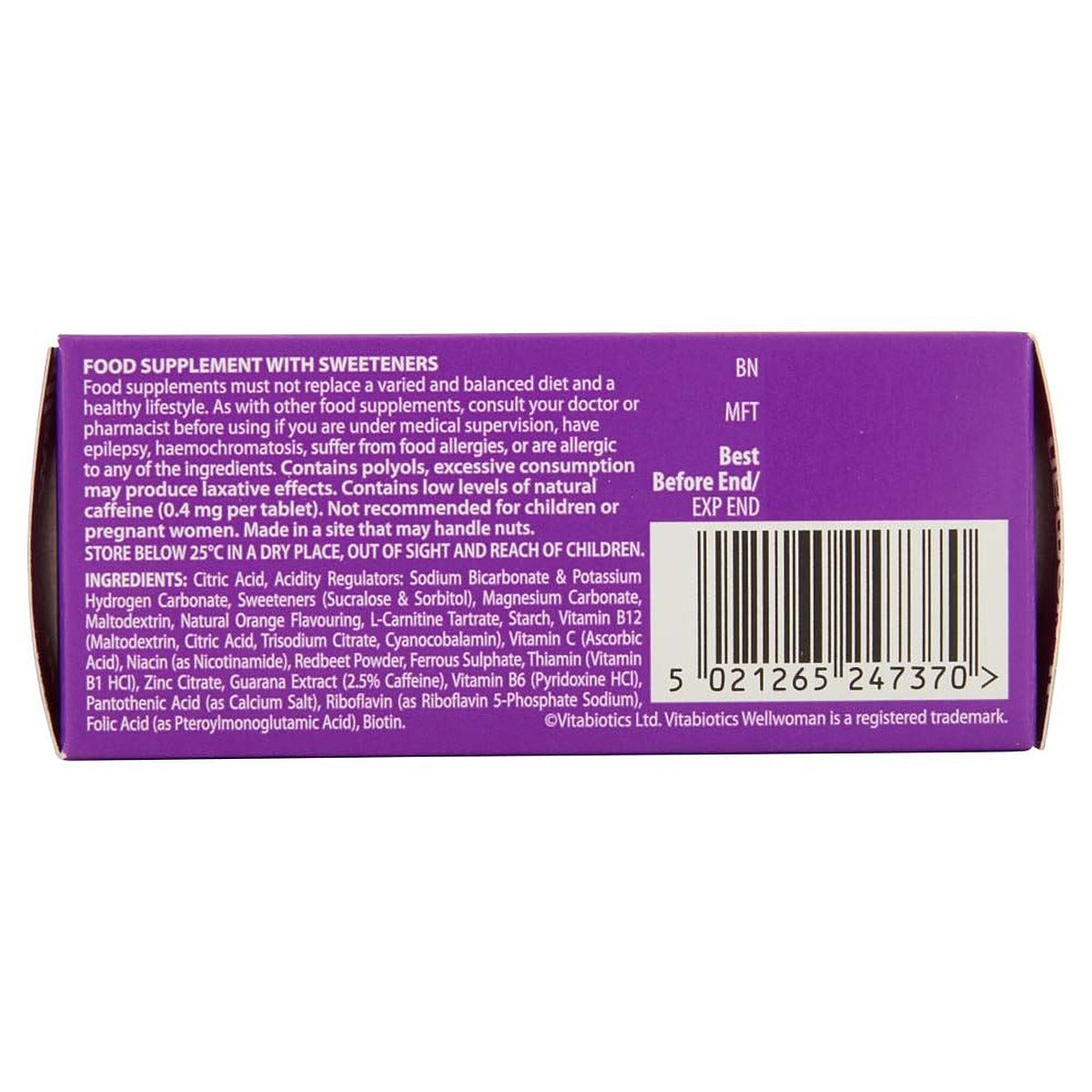 Vitabiotics Wellwoman Energy Natural Orange Flavour - 10 Effervescent Tablets - image 3