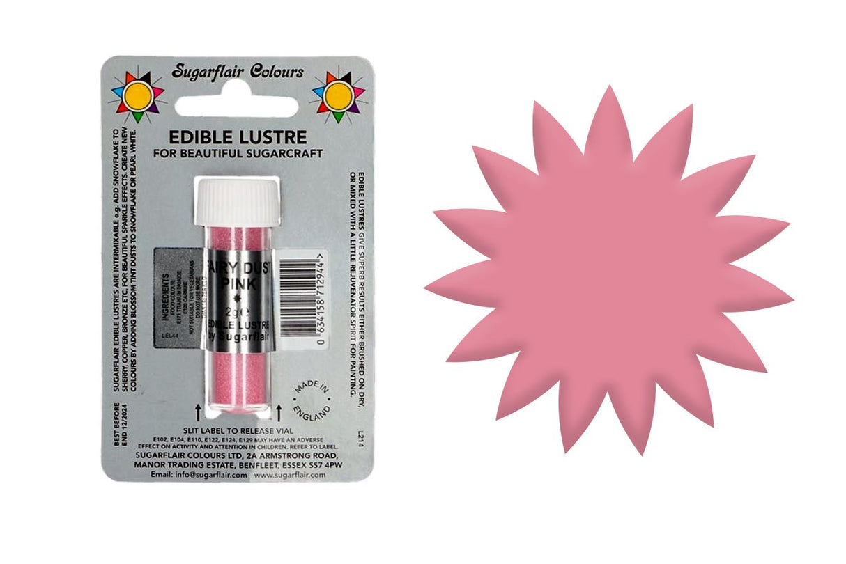 Sugarflair Edible Lustre - 2g All Shades