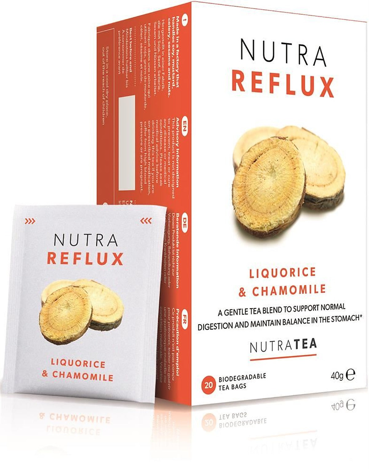 Nutratea Nutra Reflux Tea 20 Herbal Tea Bags