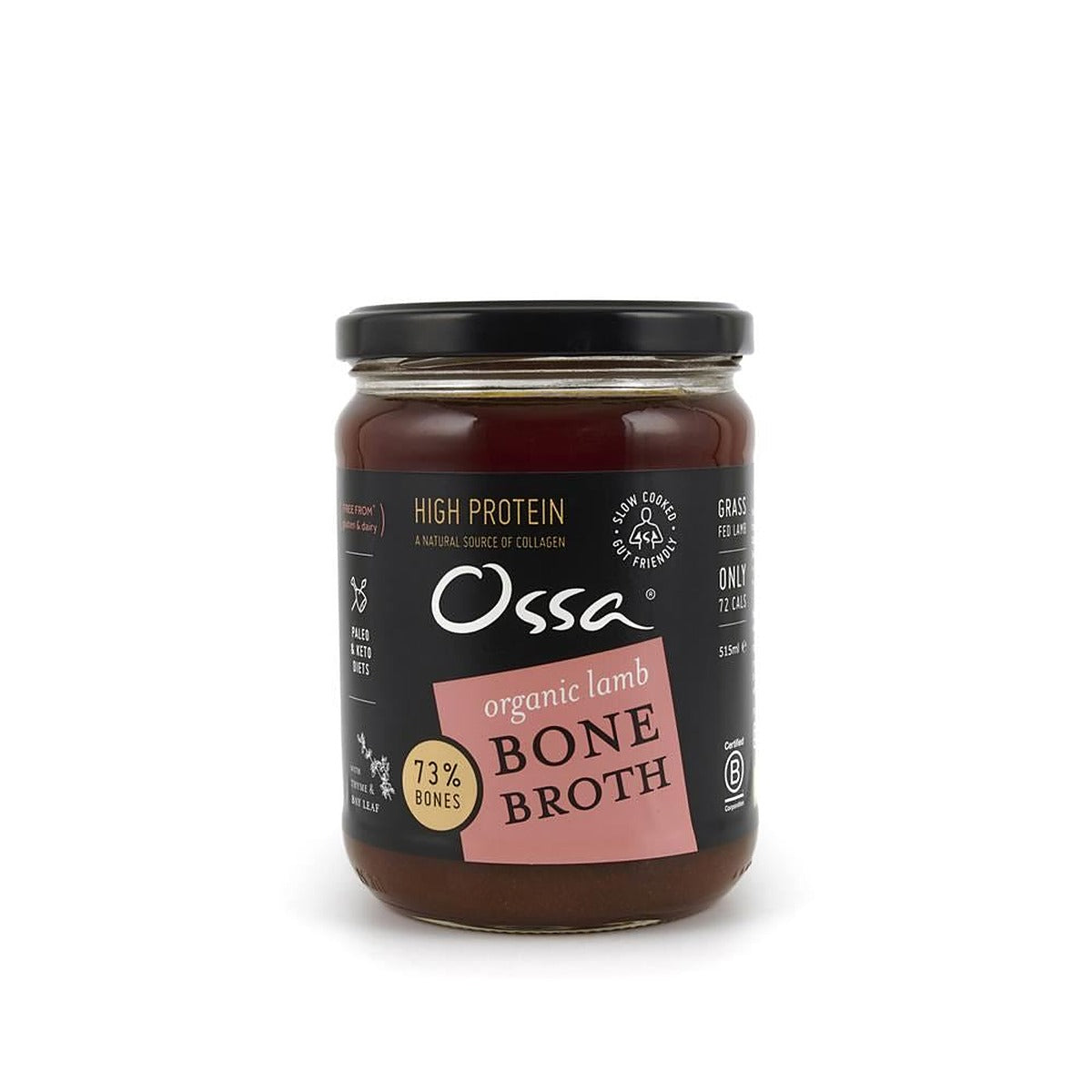 Ossa Organic Lamb Bone Broth Ambient Large 515ml