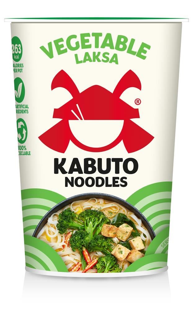 Kabuto Noodles Vegetable Laksa 65g - 6 Pack