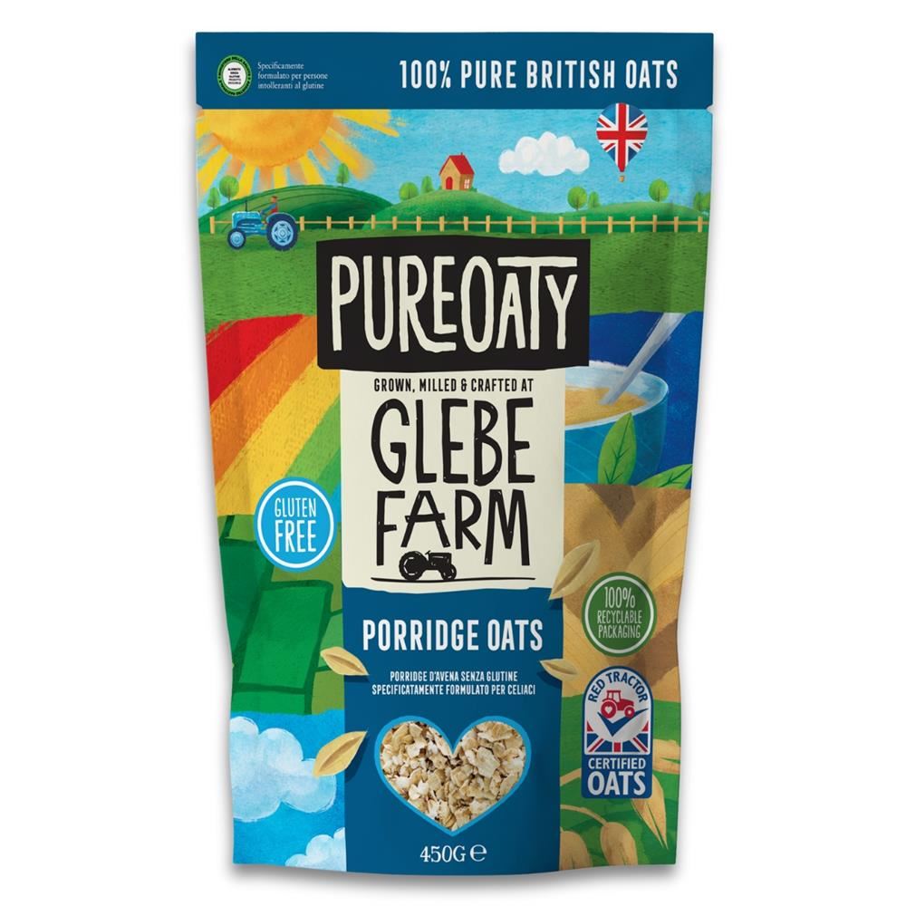 Glebe Farm Gluten Free PureOaty Porridge Oats 450g