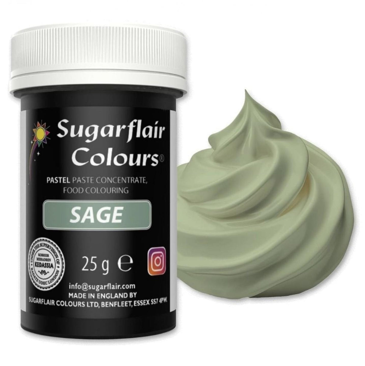 Sugarflair Concentrated PASTEL Food Colouring Paste Gel 50+ Colours 25g