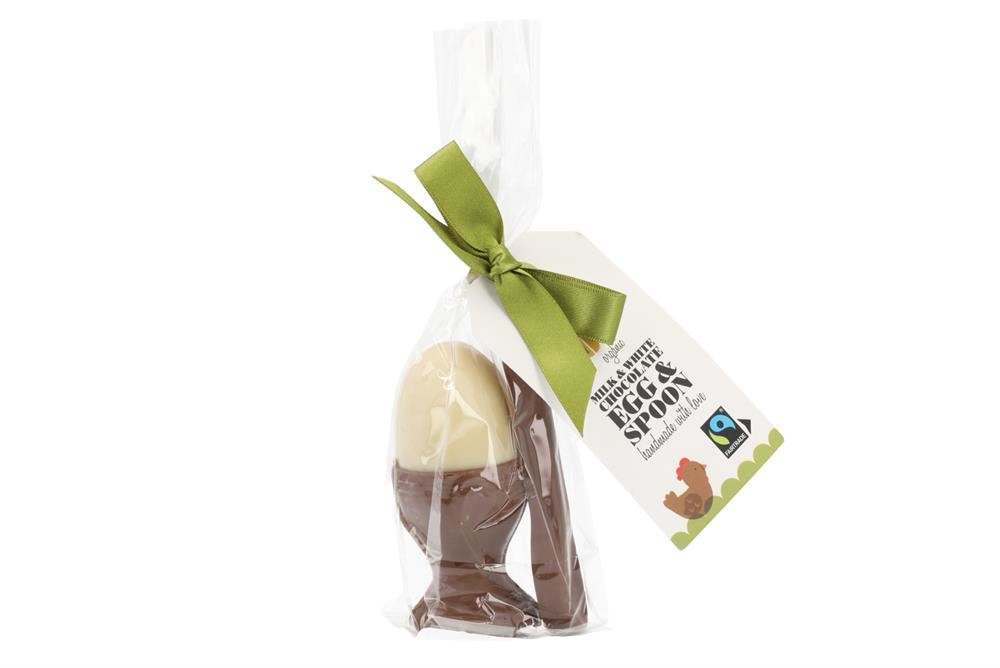 Cocoa Loco Milk & White Chocolate Egg & Spoon 100g