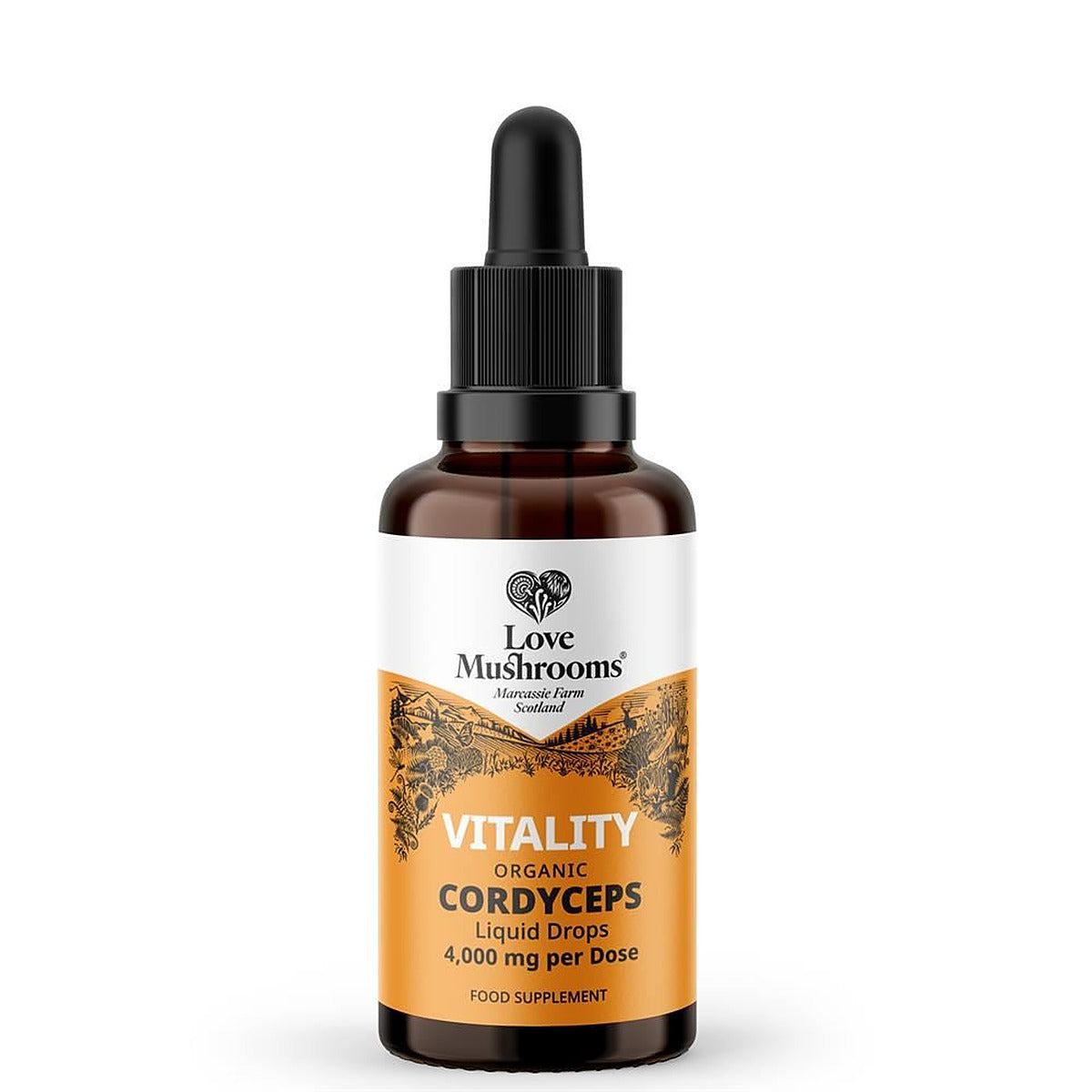 Love Mushrooms Cordyceps Liquid Drops 50ml - 4000mg