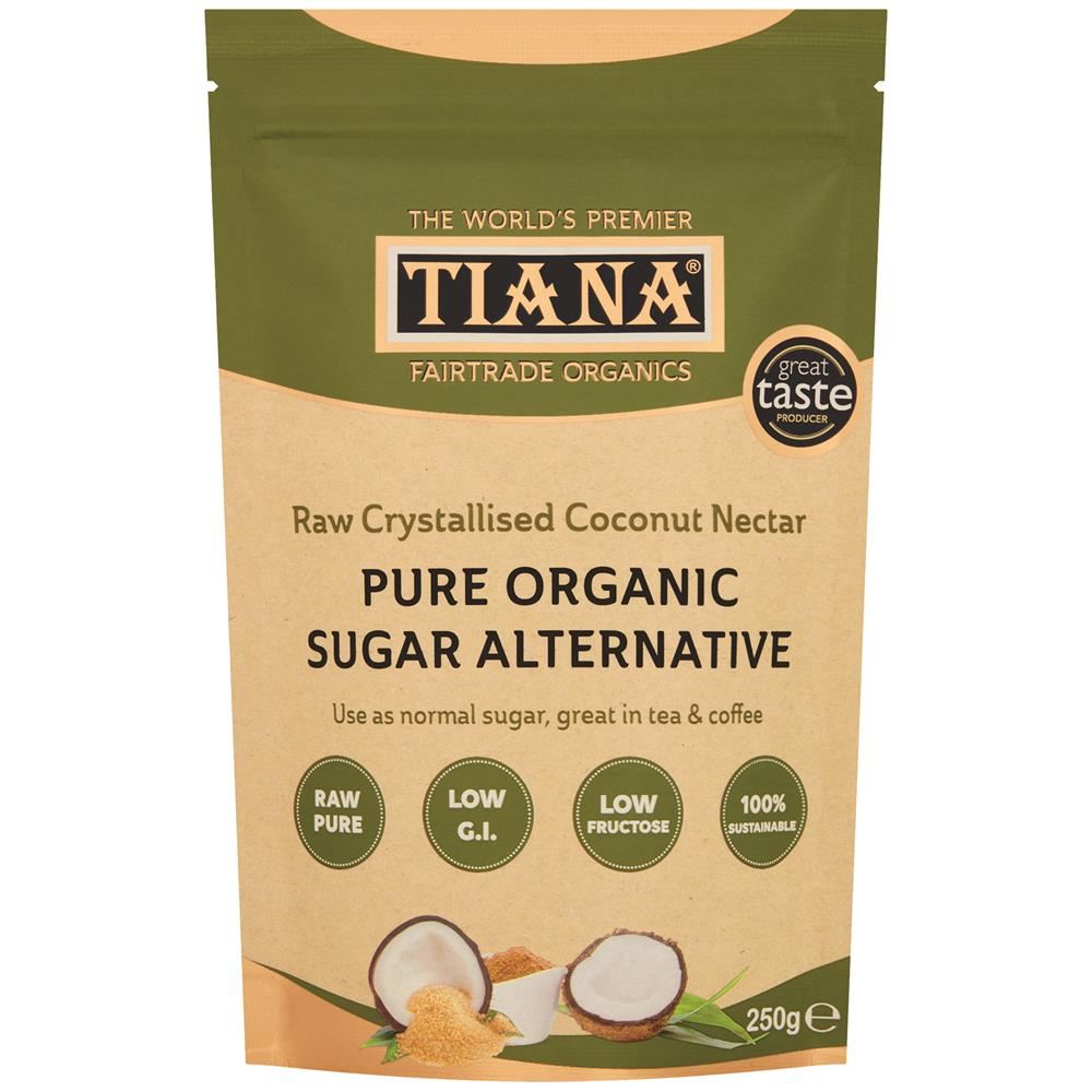 Tiana Fairtrade Organics Raw Crystallised Coconut Nectar 250g