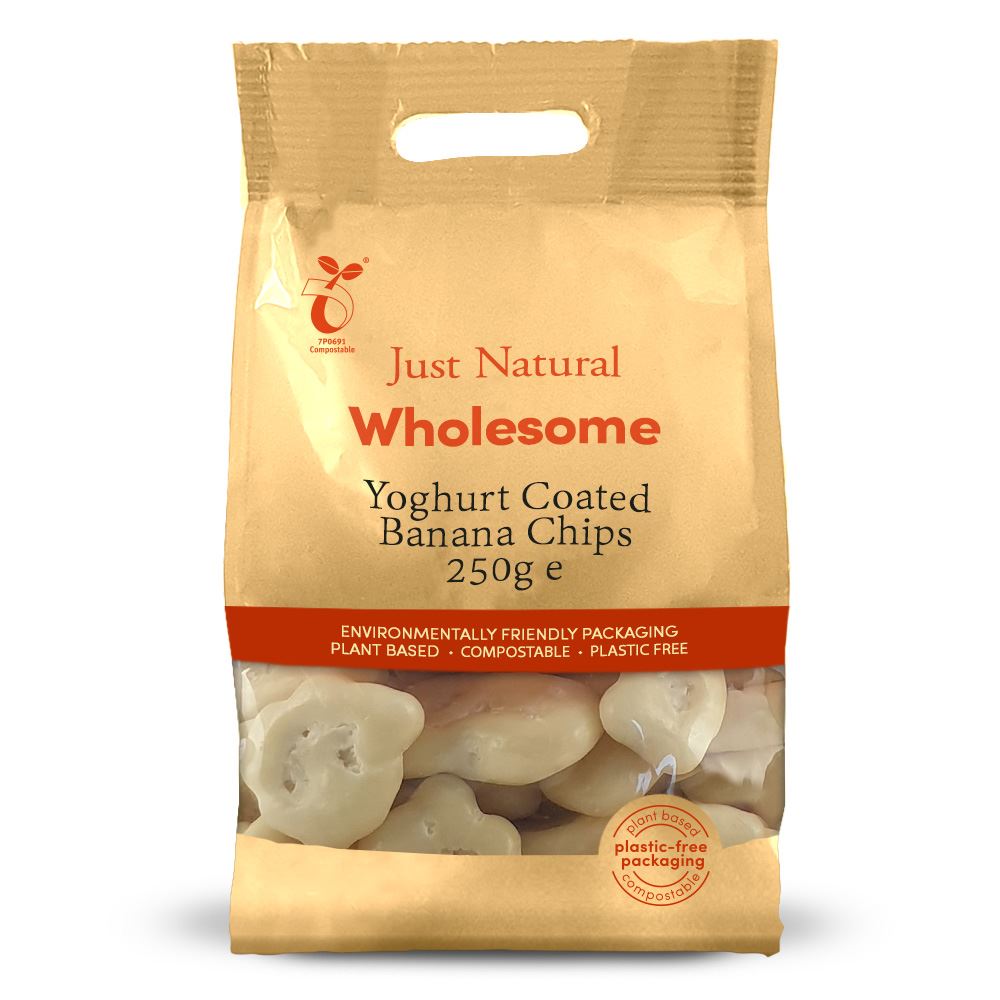 Just Natural Wholesome Yoghurt Coated Banana Chips 250g