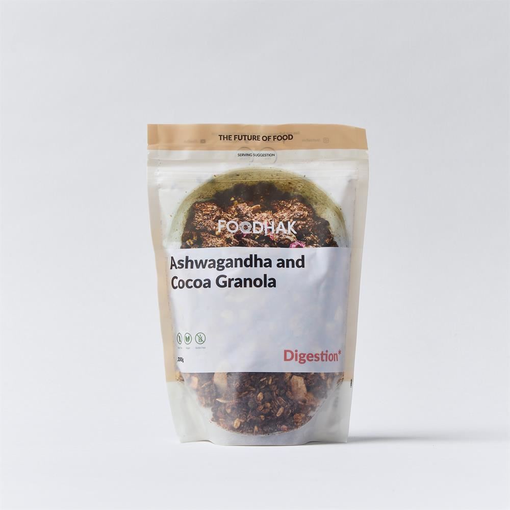 Foodhak Ashwagandha and Cocoa Granola 300g