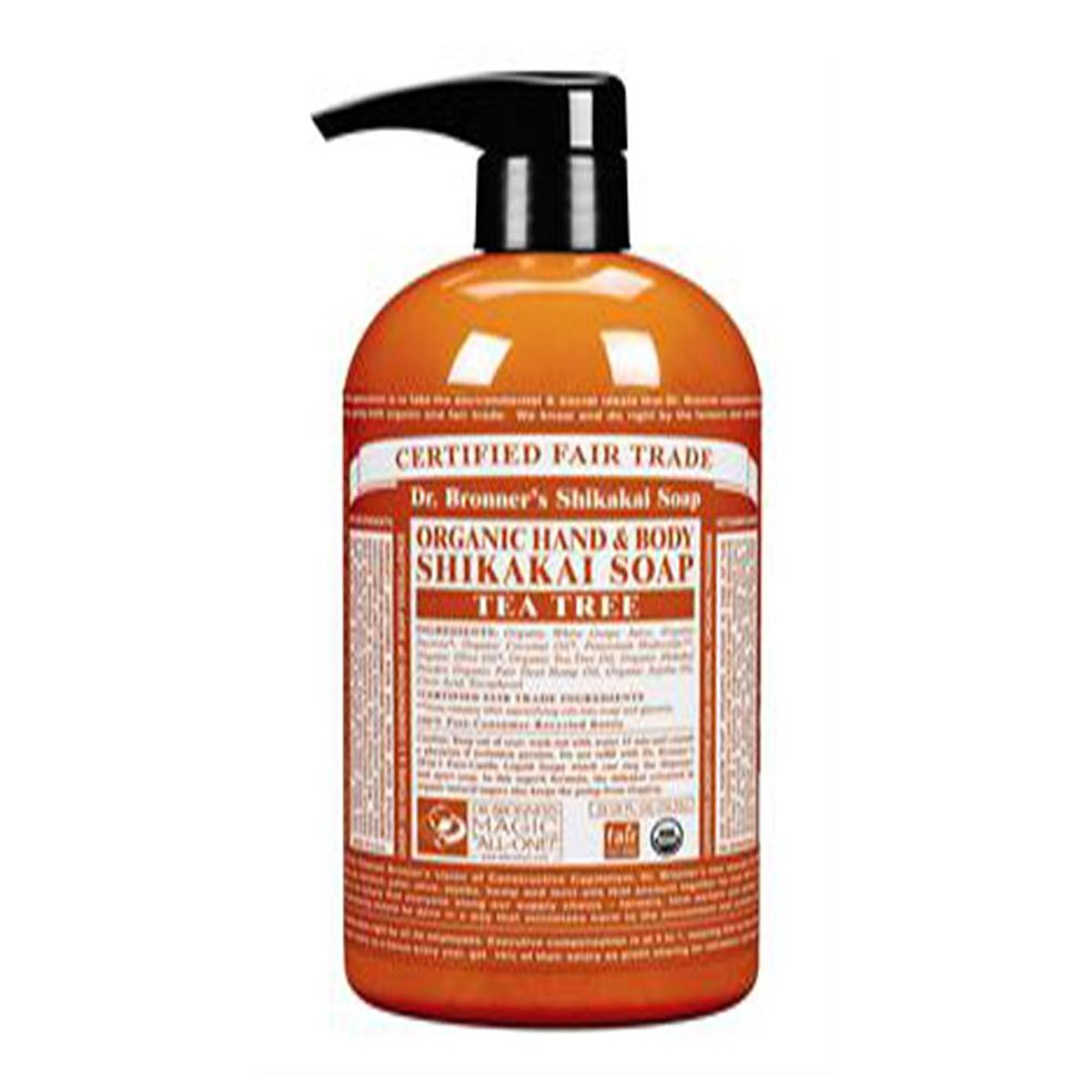 Dr Bronner Organic Tea Tree Pump Soap 710ml
