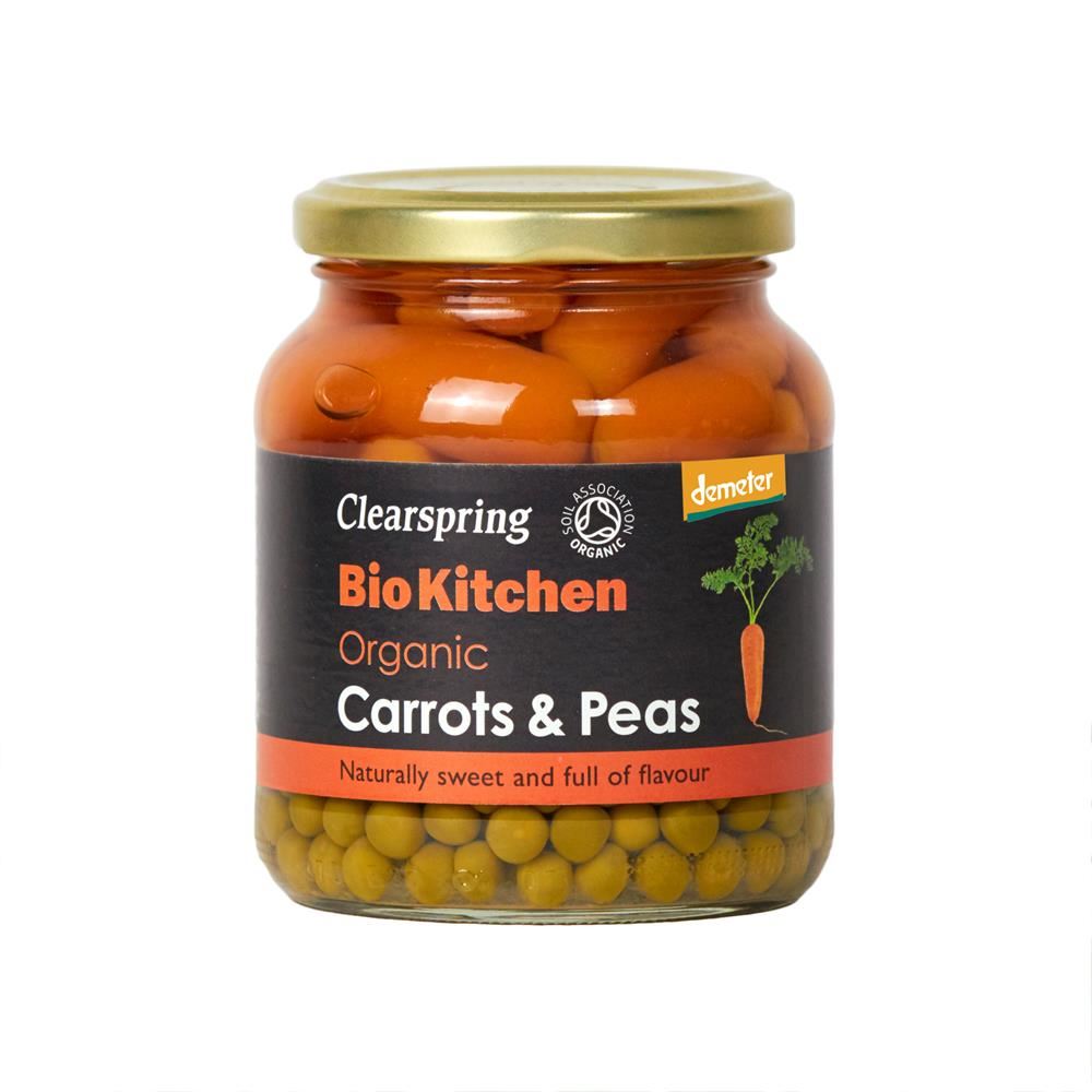Clearspring Bio Kitchen Organic Carrots & Peas 350g