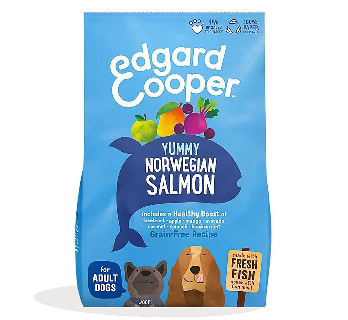 Edgard and Cooper Dry Dog Food Norwegian Salmon 700g