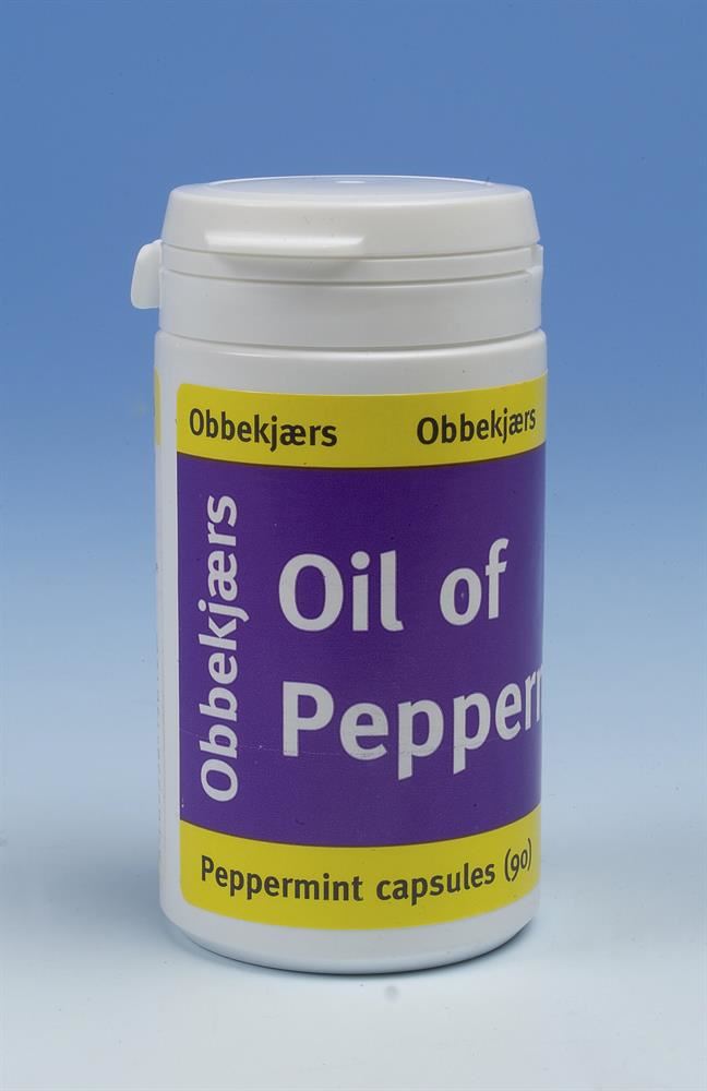 Obbekjaers Oil Of Peppermint 90 capsules
