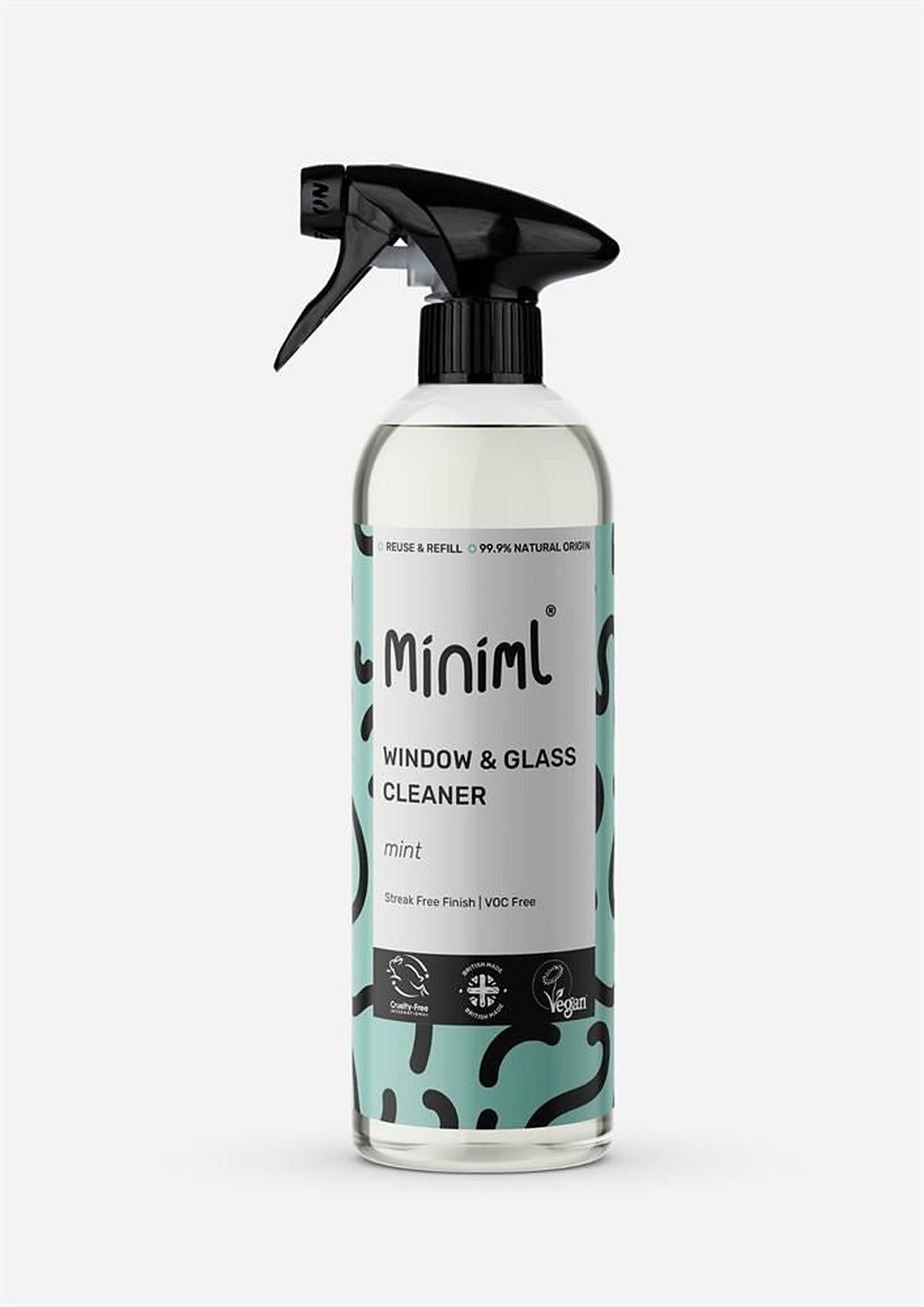 Miniml Mint Window and Glass Cleaner 750ml spray bottle
