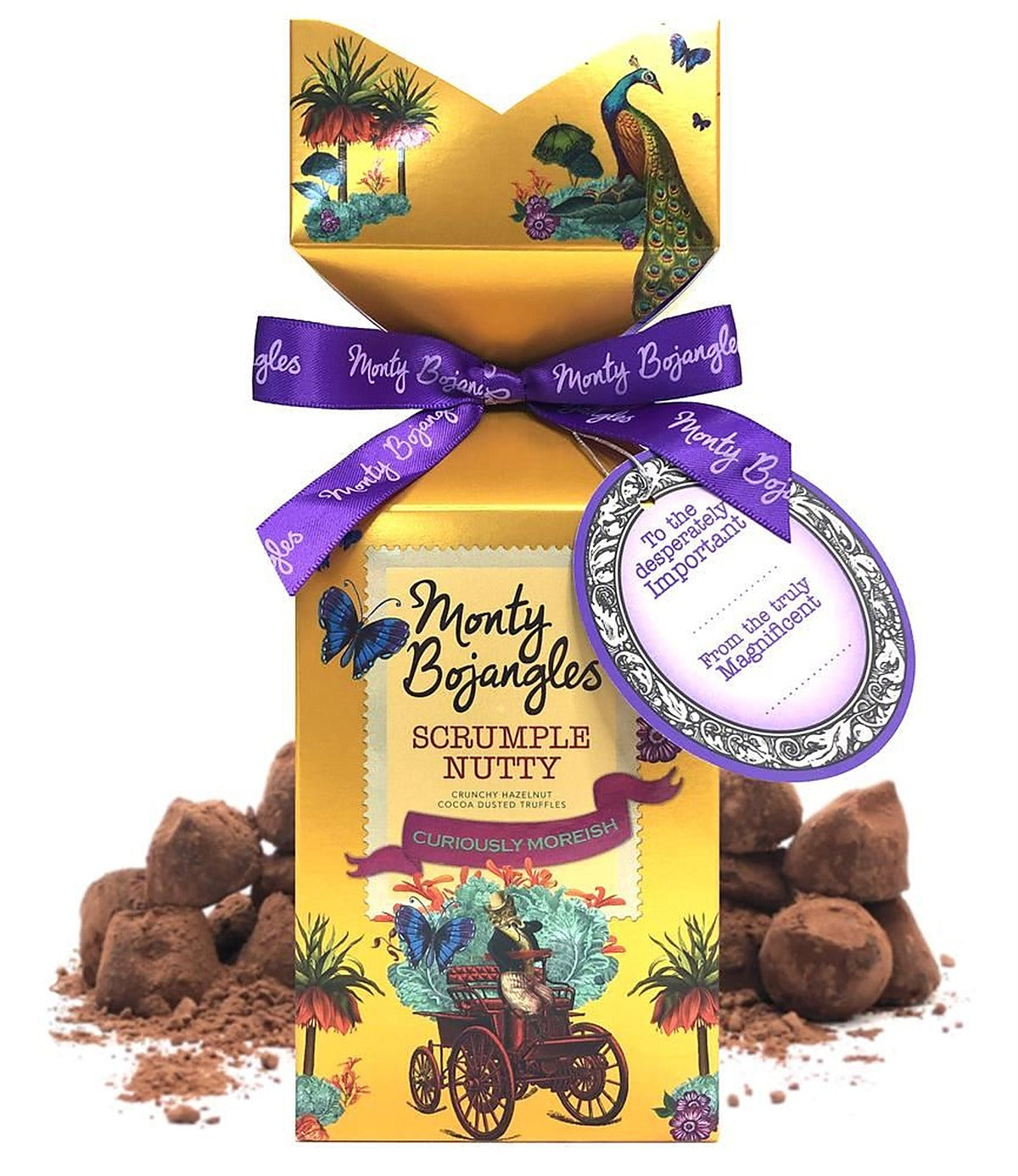 Monty Bojangles Scrumple Nutty Cocoa Dusted Truffles Tip Top Gift Box 150g