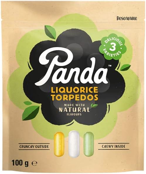 Panda Natural Liquorice Torpedos 100g