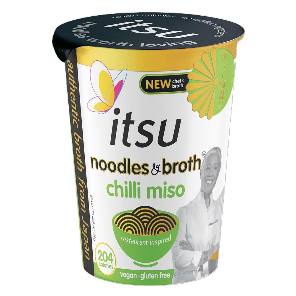 Itsu Chilli Miso Noodle Cup 65g - 6 Pack