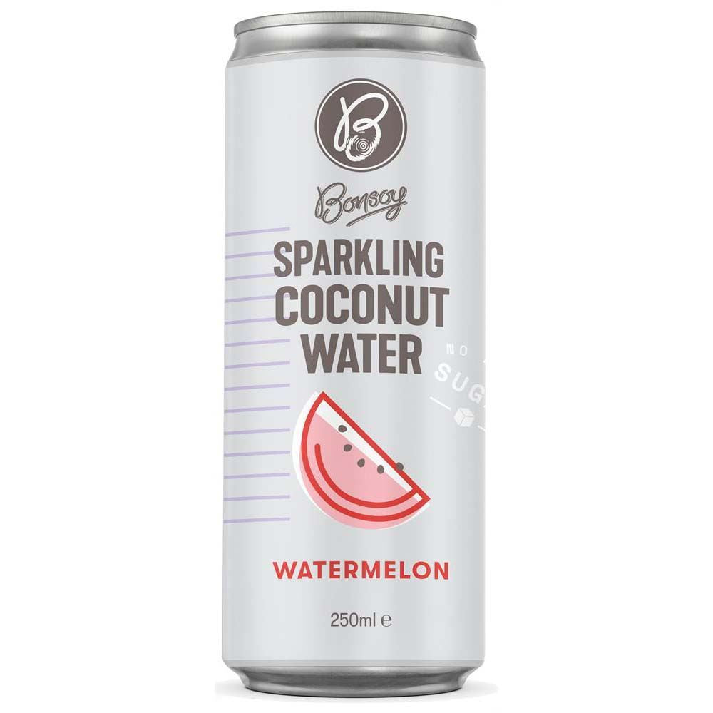 Bonsoy Sparkling Coconut Water with Watermelon 250ml - 12 Pack