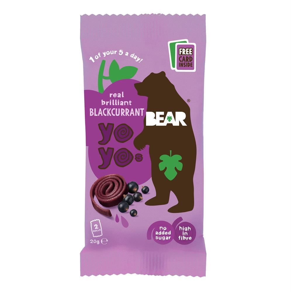 BEAR Blackcurrant Yoyo 20g - 18 Pack