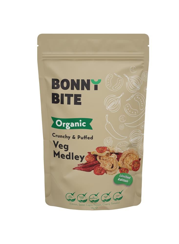 Bonny Bite - Crunchy & Puffed Veg Medley 18g - 6 Pack