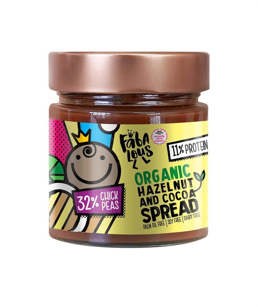 Fabalous Organic Hazelnut & Cocoa Chickpea Spread 200g