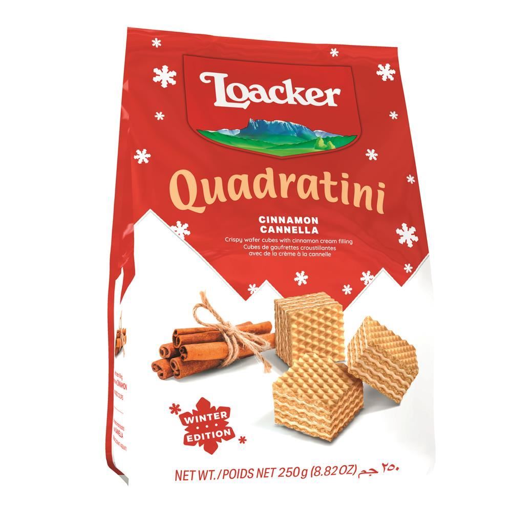 Loacker Quadratini Cinnamon 250g - 6 Pack