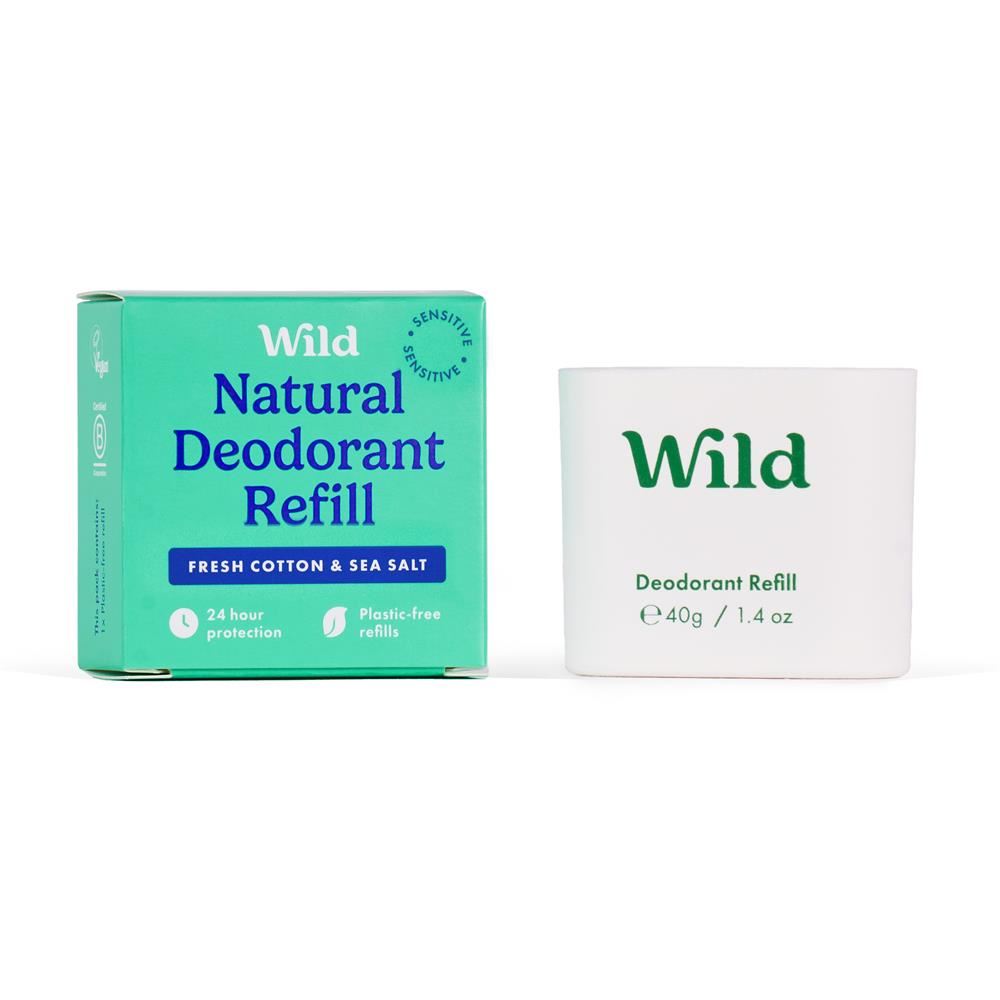 Wild Cotton & Sea Salt Sensitive Deo Refill 40g