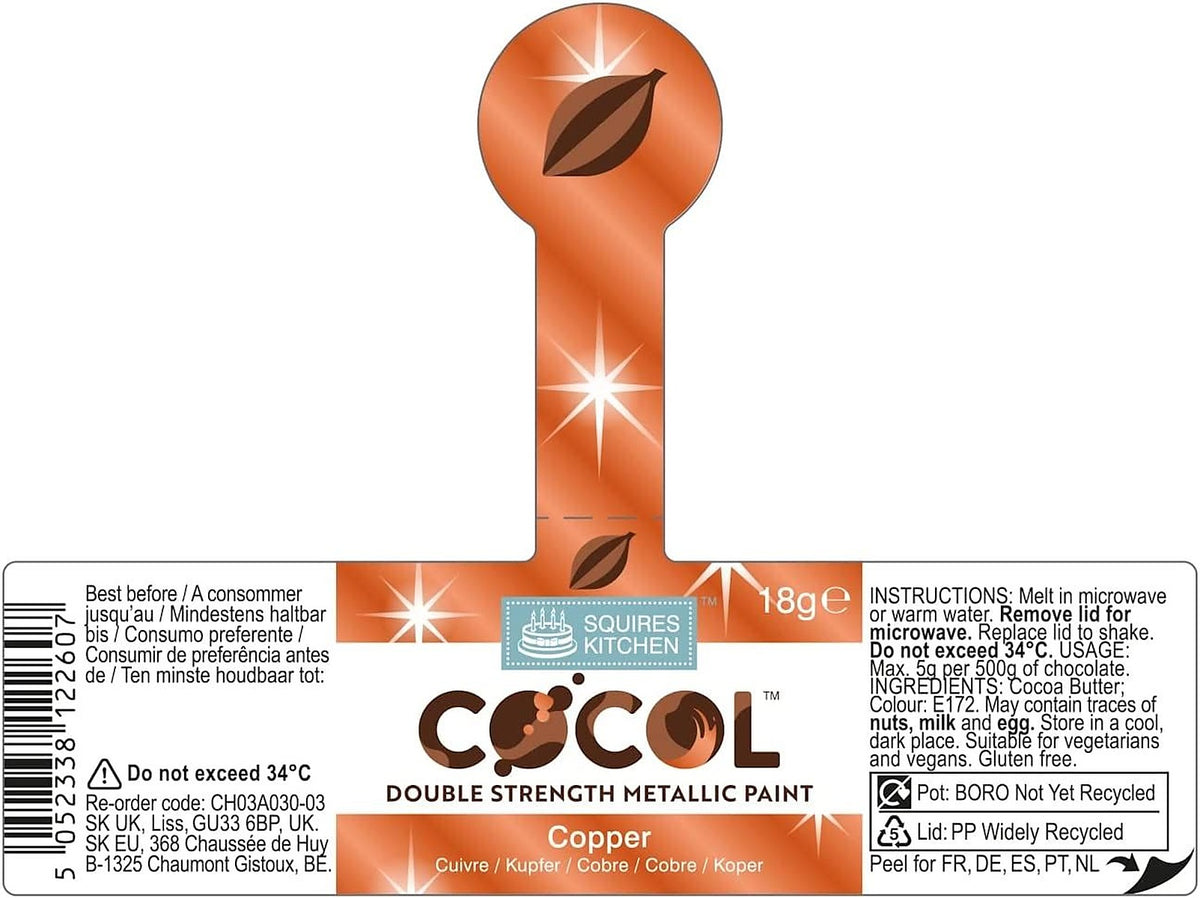 Squires Kitchen COCOL Extra Strength Colouring Paint for Chocolate 18g - All Shades - image 8