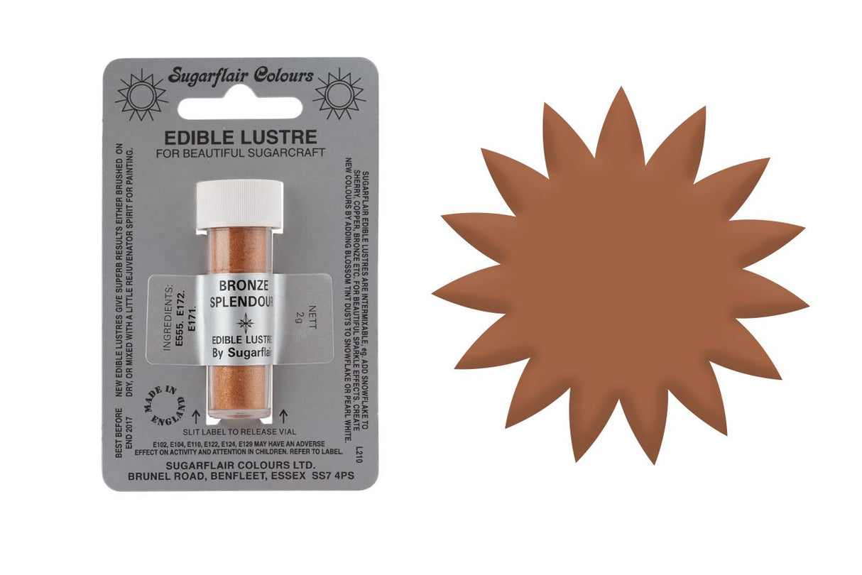 Sugarflair Edible Lustre - 2g All Shades