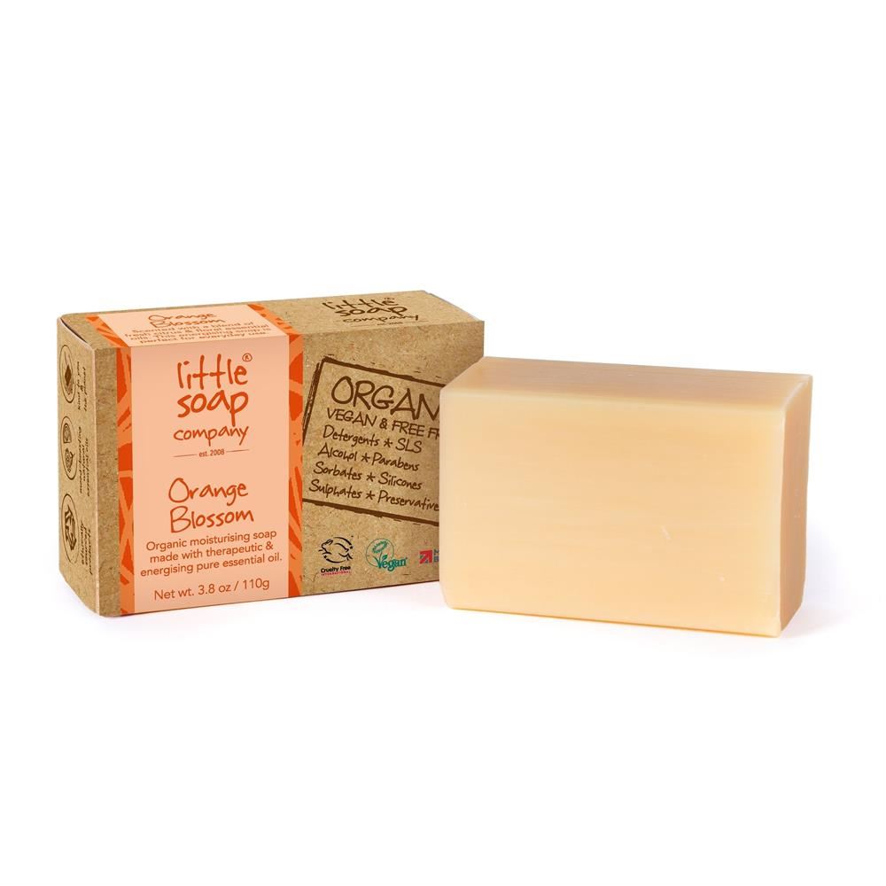 Little Soap Company Organic Orange Blossom Bar Soap 110g - 12 Pack