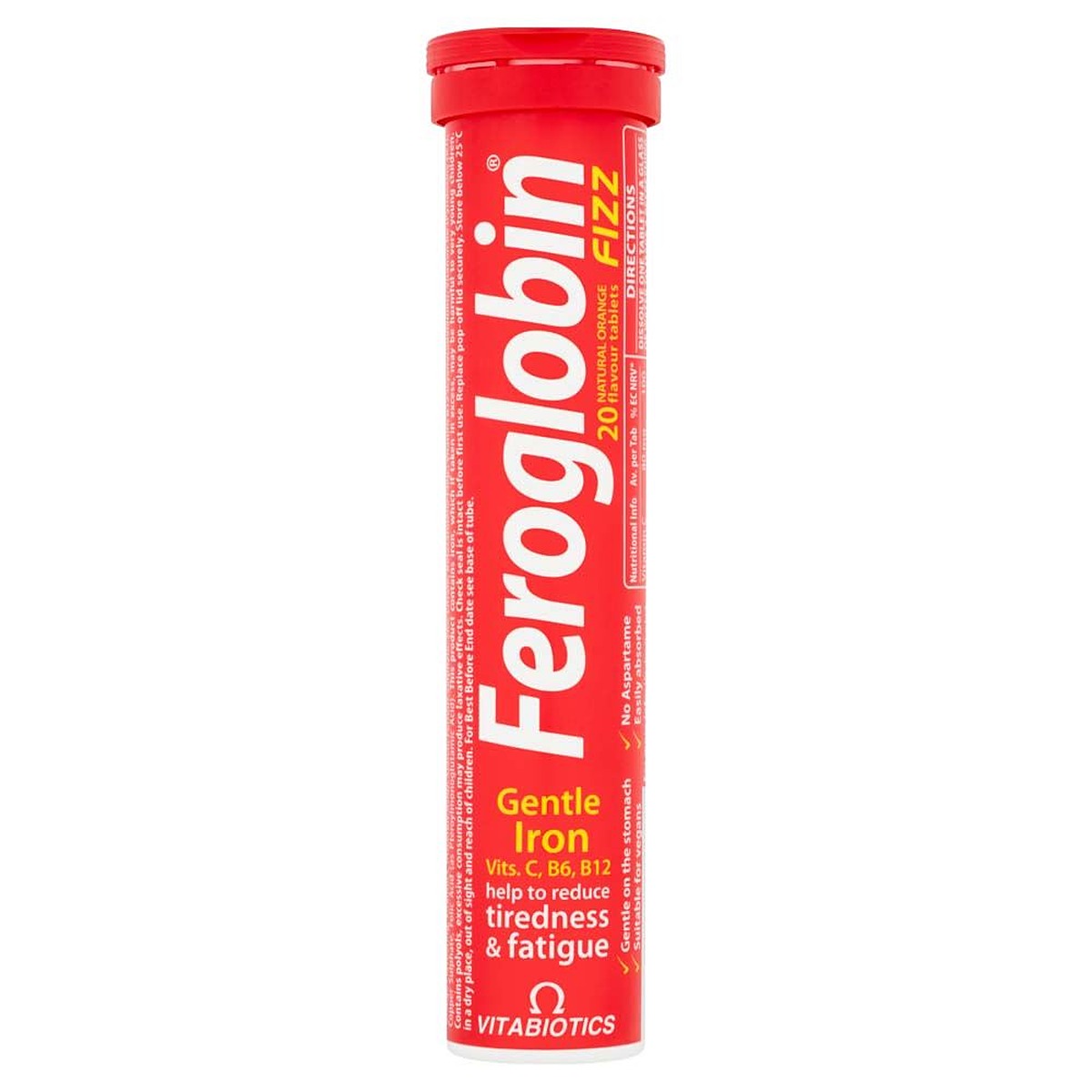 Vitabiotics Feroglobin Fizz Gentle Iron - 20 Effervescent Tablets