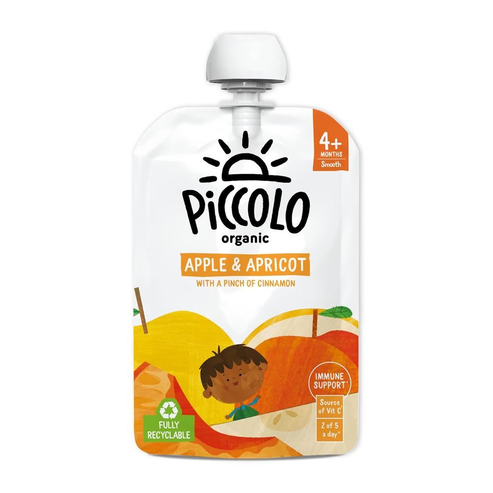 Piccolo Organic Apple & Apricot Stage 1 100g