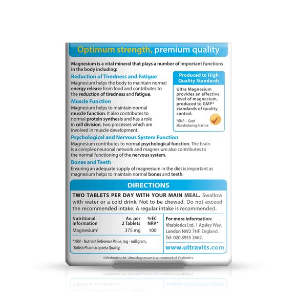 Vitabiotics Ultra Magnesium - 60 Tablets