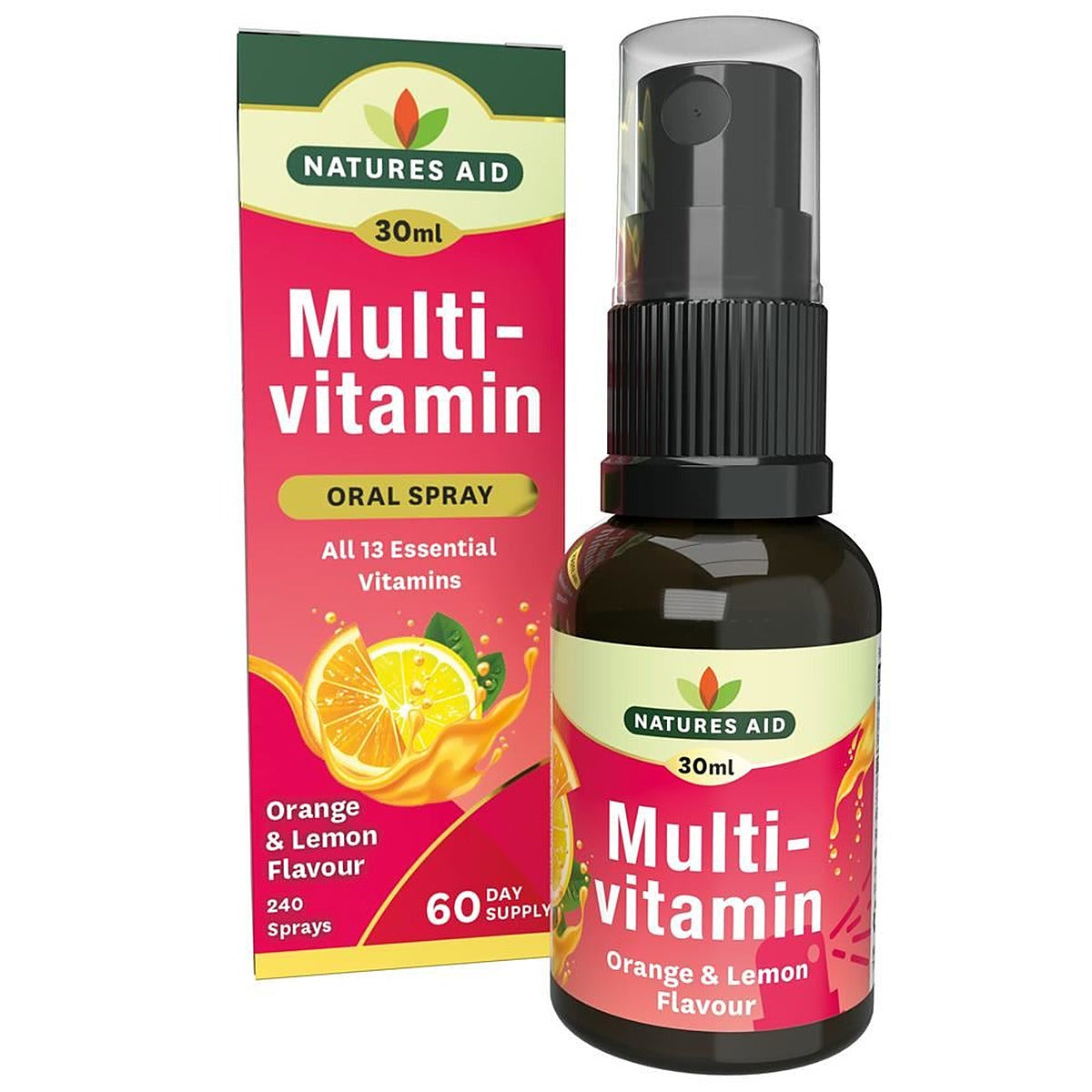 Natures Aid Multivitamin Oral Spray (Orange & Lemon Flavour) 30ml