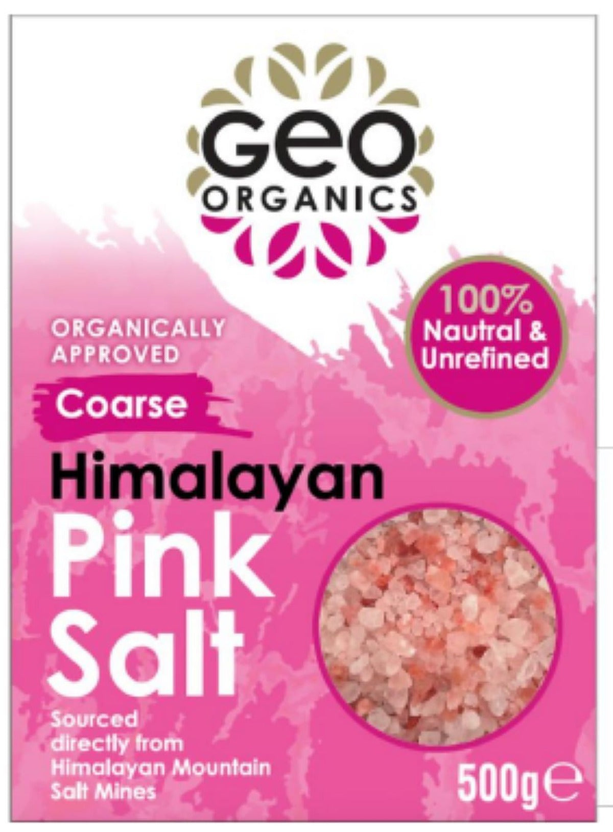 Georganics Geo Organics Himalayan Pink Salt - Coarse 500g