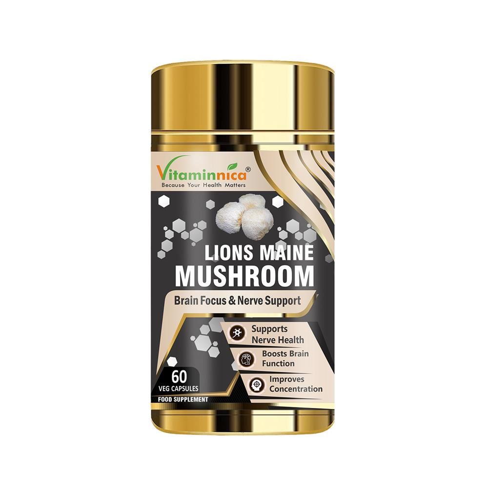 Vitaminnica Lions Maine Mushroom 500mg 60 capsules