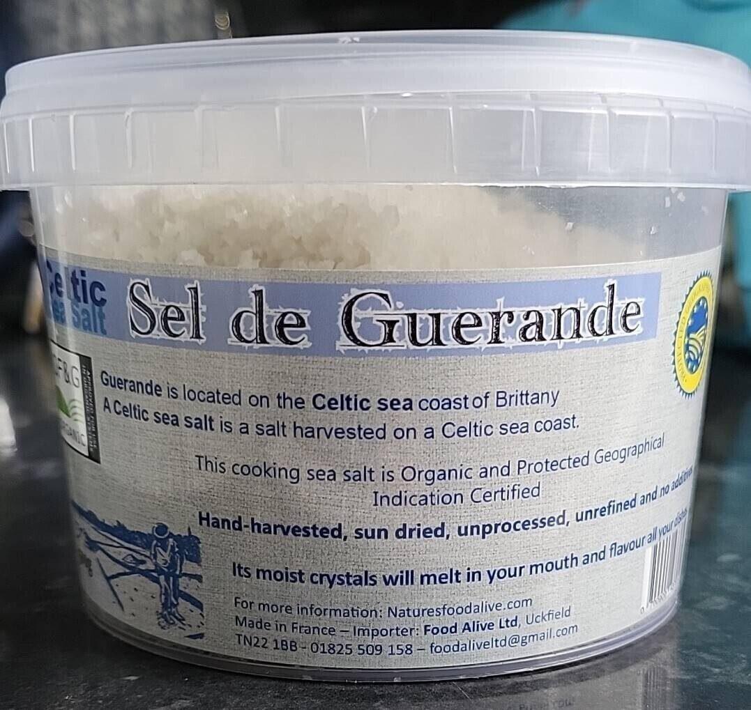 Food Alive Bucket of Celtic sea salt/ Sel de Guerande 500g