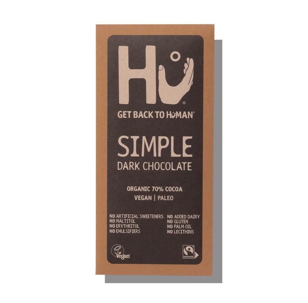 Hu Simple Dark Chocolate Bar 60g - 12 Pack