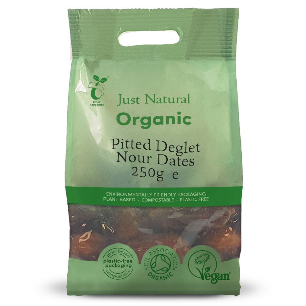 Just Natural Organic Organic Pitted Deglet Nour Dates 250g