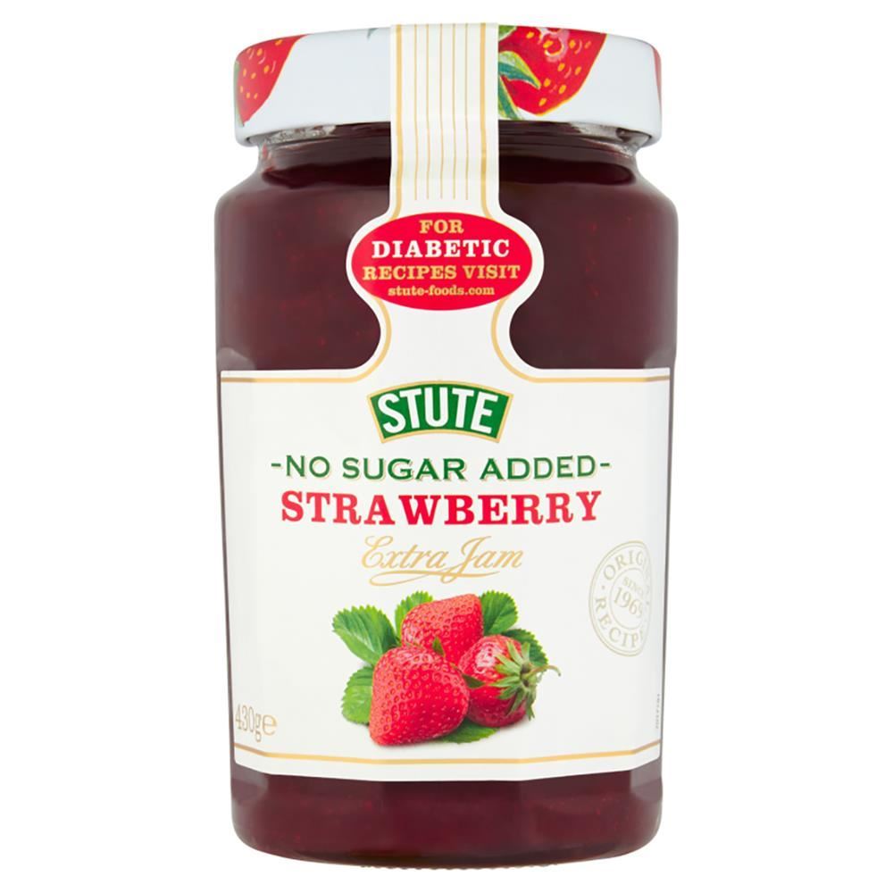 Stute No Sugar Added Strawberry Jam 430g - 2 Pack