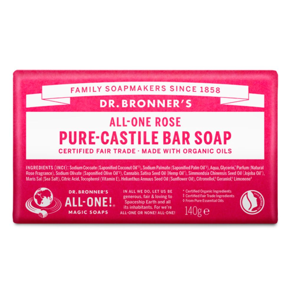 Dr Bronner's Pure Castile Bar Soap - 140g - All Scents