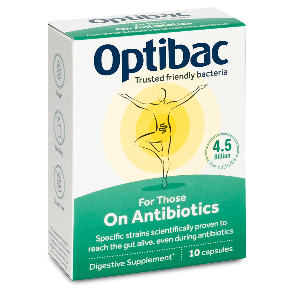 OptiBac Probiotics For Those on Antibiotics 10 Capsules